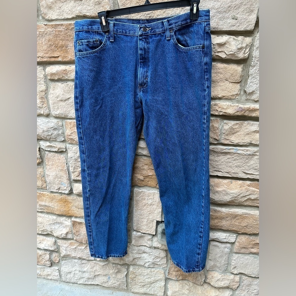 Wrangler men’s Cowboy Cut Original fit Denim blue Jeans SZ 40x32 excellent shape